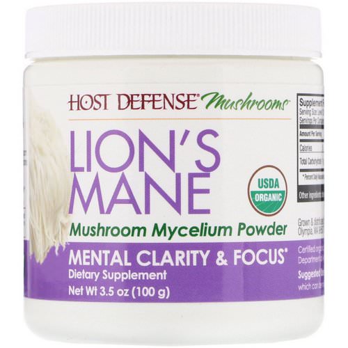 Fungi Perfecti, Lion's Mane, Mushroom Mycelium Powder, Mental Clarity & Focus, 3.5 oz (100 g) فوائد