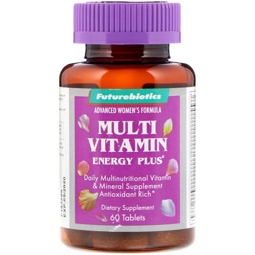FutureBiotics, Advanced Women's Formula, Multi Vitamin Energy Plus, 60 Tablets فوائد