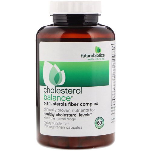 FutureBiotics, Cholesterol Balance, 180 Vegetarian Capsules فوائد
