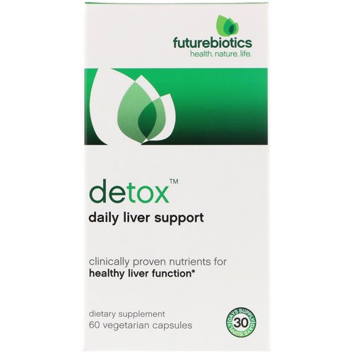 FutureBiotics, Detox, Daily Liver Support, 60 Vegetarian Capsules فوائد