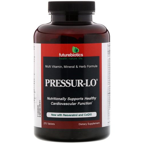 FutureBiotics, Pressur-Lo, Multi Vitamin, Mineral & Herb Formula, 270 Tablets فوائد