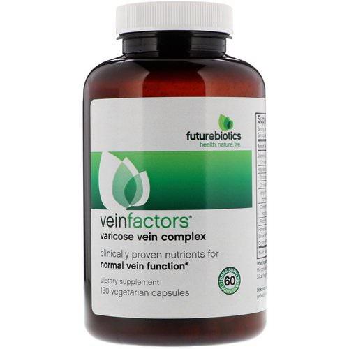 FutureBiotics, VeinFactors, Varicose Vein Complex, 180 Vegetarian Capsules فوائد