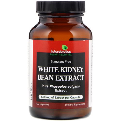 FutureBiotics, White Kidney Bean Extract, 100 Capsules فوائد