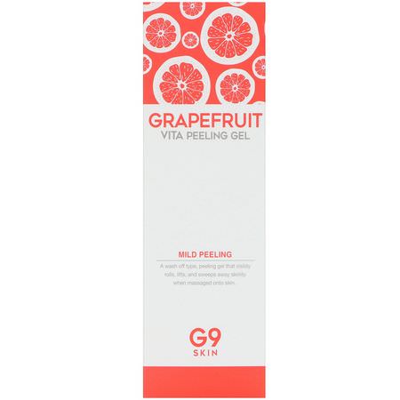 G9skin, Grapefruit Vita Peeling Gel, 150 ml:K-جمال تطهير الجسم, Scrub