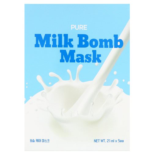 G9skin, Pure Milk Bomb Mask, 5 Masks, 21 ml Each فوائد