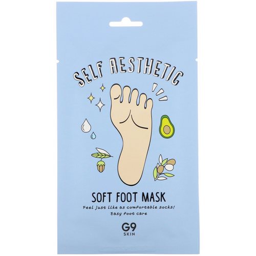G9skin, Self Aesthetic, Soft Foot Mask, 5 Masks, 0.40 fl oz (12 ml) فوائد
