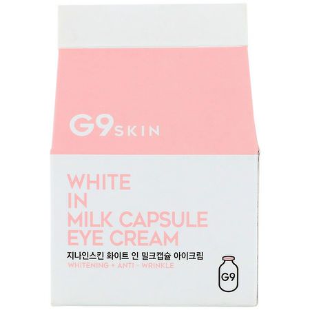 G9skin, White In Milk Capsule Eye Cream, 30 g:كريم العين, مرطبات K-جمال