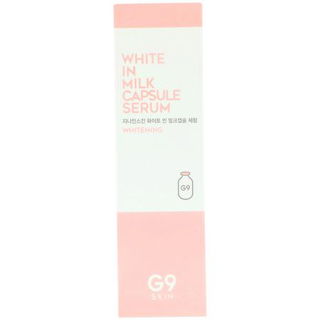 G9skin, White In Milk Capsule Serum, 50 ml:الأمصال, علاجات K-جمال