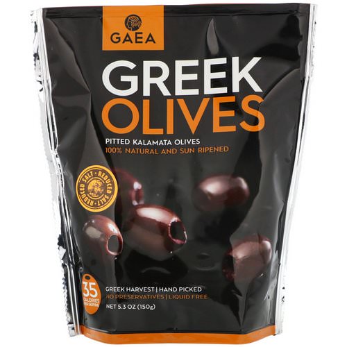 Gaea, Greek Olives, Pitted Kalamata Olives, 5.3 oz (150 g) فوائد