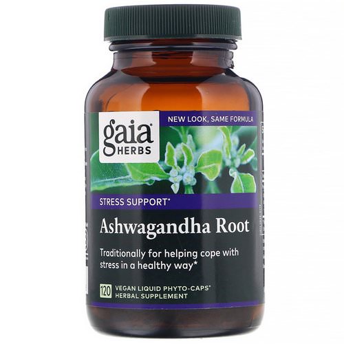 Gaia Herbs, Ashwagandha Root, 120 Vegan Liquid Phyto-Caps فوائد