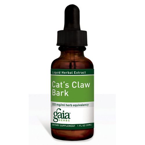 Gaia Herbs, Cat's Claw Bark, 1 fl oz (30 ml) فوائد