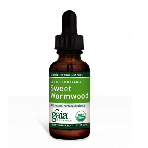 Gaia Herbs, Certified Organic Sweet Wormwood, 1 fl oz (30 ml) فوائد