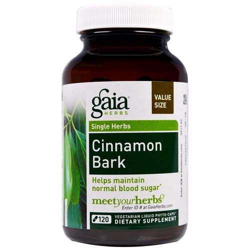 Gaia Herbs, Cinnamon Bark, 120 Vegetarian Liquid Phyto-Caps فوائد