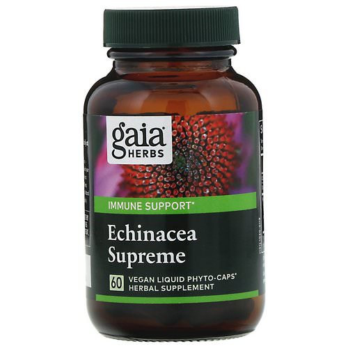 Gaia Herbs, Echinacea Supreme, 60 Vegan Liquid Phyto-Caps فوائد