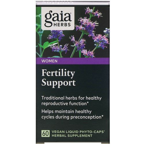 Gaia Herbs, Fertility Support for Women, 60 Vegan Liquid Phyto-Caps فوائد
