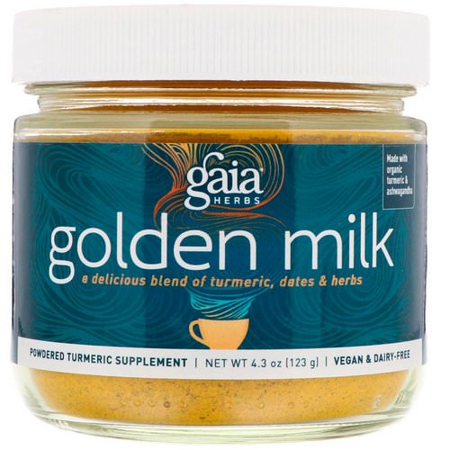 Gaia Herbs, Golden Milk, 4.3 oz (123 g) فوائد