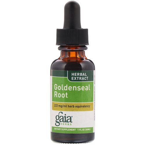 Gaia Herbs, Goldenseal Root, 1 fl oz (30 ml) فوائد