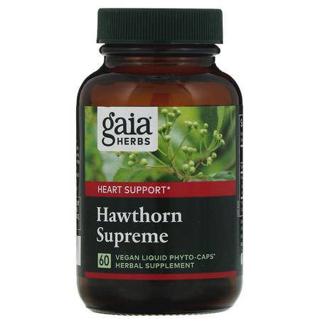 Gaia Herbs Hawthorn - الزعر,ر, المعالجة المثلية, الأعشاب