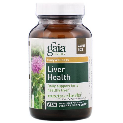 Gaia Herbs, Liver Health, 120 Vegetarian Liquid Phyto-Caps فوائد