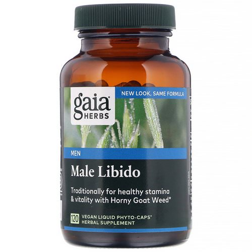 Gaia Herbs, Men, Male Libido, 120 Vegan Liquid Phyto-Caps فوائد