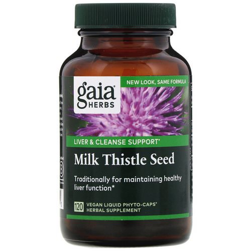 Gaia Herbs, Milk Thistle Seed, 120 Vegan Liquid Phyto-Caps فوائد