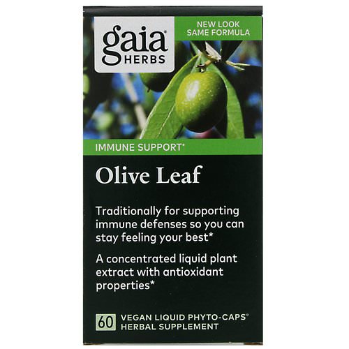 Gaia Herbs, Olive Leaf, 60 Vegan Liquid Phyto-Caps فوائد