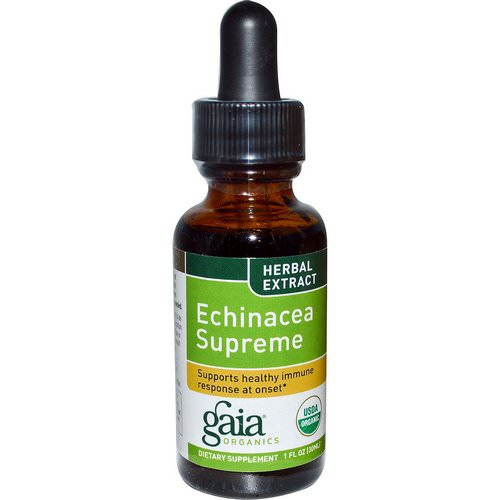 Gaia Herbs, Echinacea Supreme, Organic, 1 fl oz (30 ml) فوائد