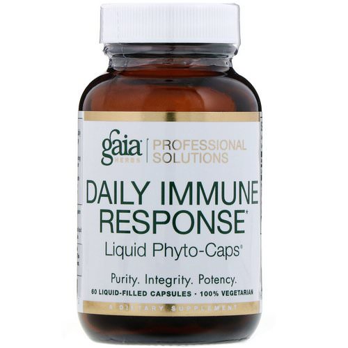 Gaia Herbs Professional Solutions, Daily Immune Response, 60 Liquid-Filled Capsules فوائد