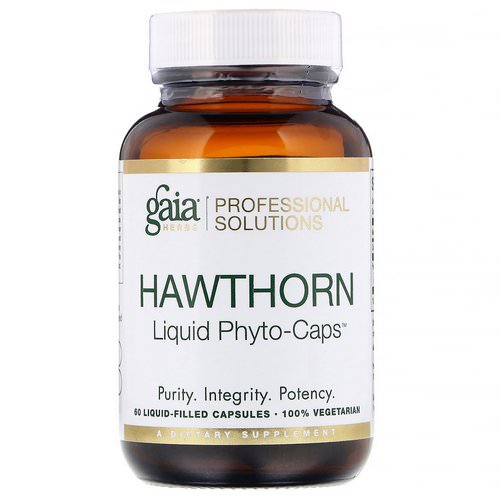 Gaia Herbs Professional Solutions, Hawthorn, 60 Liquid-Filled Capsules فوائد