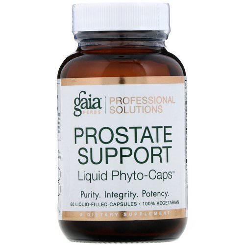 Gaia Herbs Professional Solutions, Prostate Support, 60 Liquid-Filled Capsules فوائد