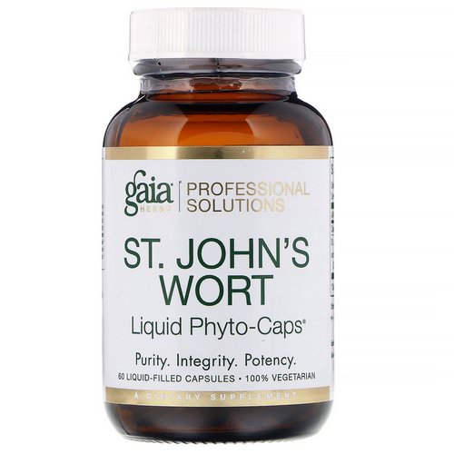 Gaia Herbs Professional Solutions, St. John's Wort, 60 Liquid-Filled Capsules فوائد