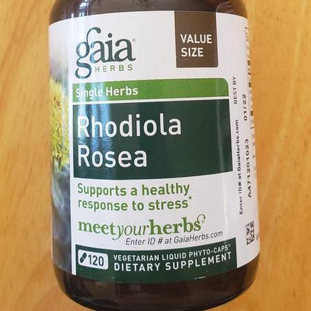 Gaia Herbs Rhodiola Calm Formulas - تهدئة, مكملات, ره,دي,لا, معالجة المثلية
