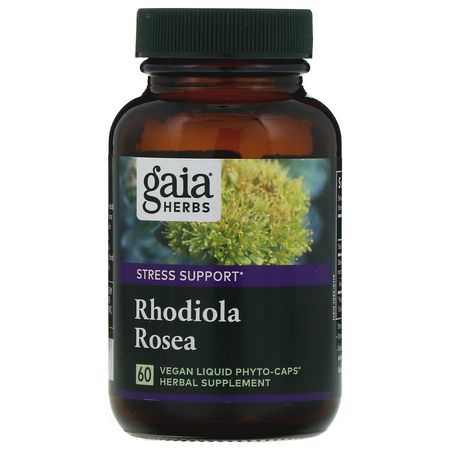 Gaia Herbs Rhodiola - Rhodiola, المعالجة المثلية, الأعشاب