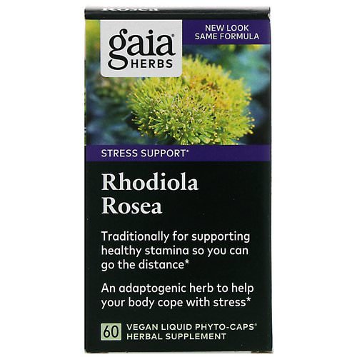 Gaia Herbs, Rhodiola Rosea, 60 Vegan Liquid Phyto-Caps فوائد