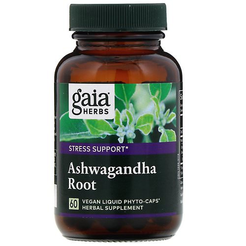 Gaia Herbs, Ashwagandha Root, 60 Vegan Liquid Phyto-Caps فوائد