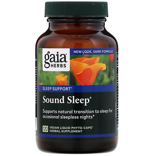 Gaia Herbs, Sound Sleep, 120 Vegan Liquid Phyto-Caps فوائد