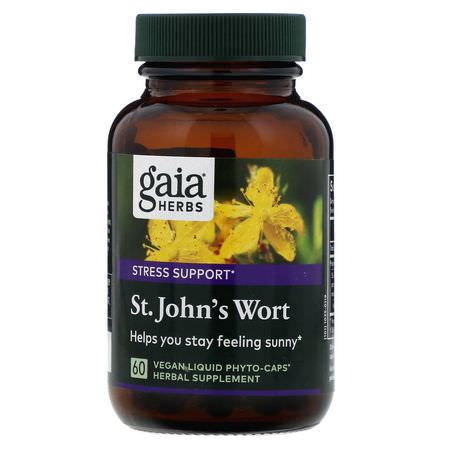 Gaia Herbs St. John's Wort - ج,ن نبتة, المعالجة المثلية, الأعشاب