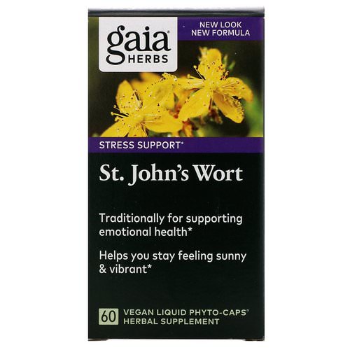 Gaia Herbs, St. John's Wort, 60 Vegan Liquid Phyto-Caps فوائد