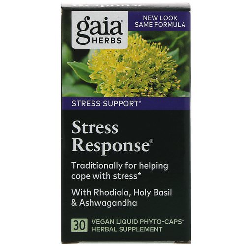 Gaia Herbs, Stress Response, 30 Vegan Liquid Phyto-Caps فوائد