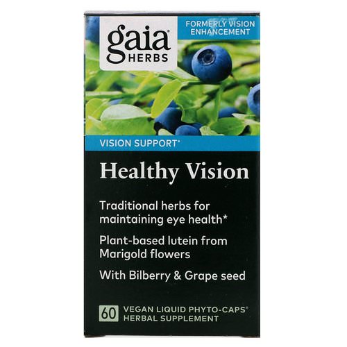 Gaia Herbs, Healthy Vision, 60 Vegan Liquid Phyto-Caps فوائد