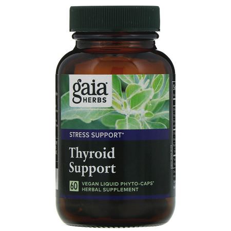 Gaia Herbs Thyroid Formulas - الغدة الدرقية, المكملات الغذائية