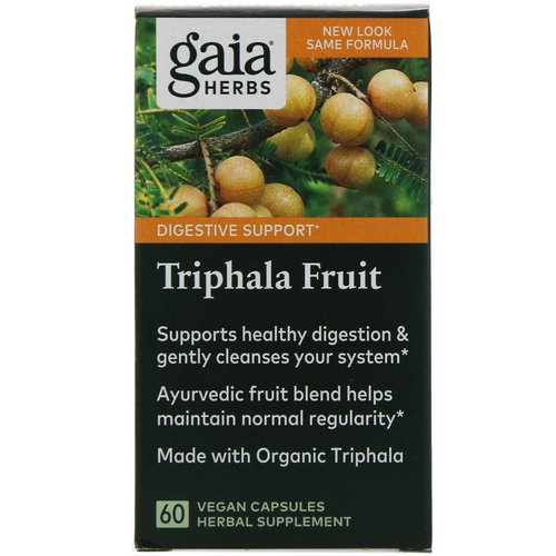 Gaia Herbs, Triphala Fruit, 60 Vegan Capsules فوائد