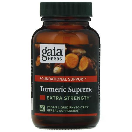 Gaia Herbs Turmeric Curcumin Formulas - الكركمين, الكركم, مضادات الأكسدة, المكملات الغذائية