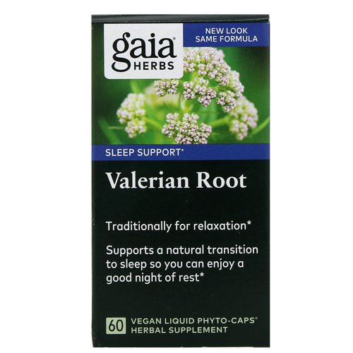 Gaia Herbs, Valerian Root, 60 Vegan Liquid Phyto-Caps فوائد