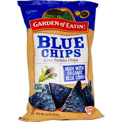 Garden of Eatin', Corn Tortilla Chips, Blue Chips, 16 oz (453 g) فوائد