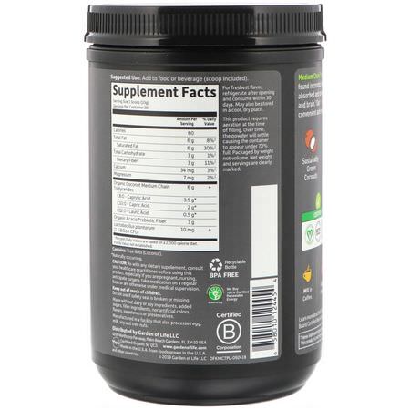 Garden of Life, Dr. Formulated Keto Organic MCT Powder, 10.58 oz (300 g):معززات المشر,بات, الكريمات