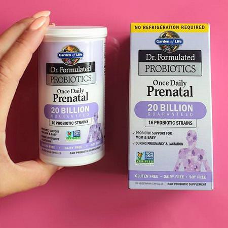 Garden of Life, Dr. Formulated Probiotics, Once Daily Prenatal, 30 Veggie Caps