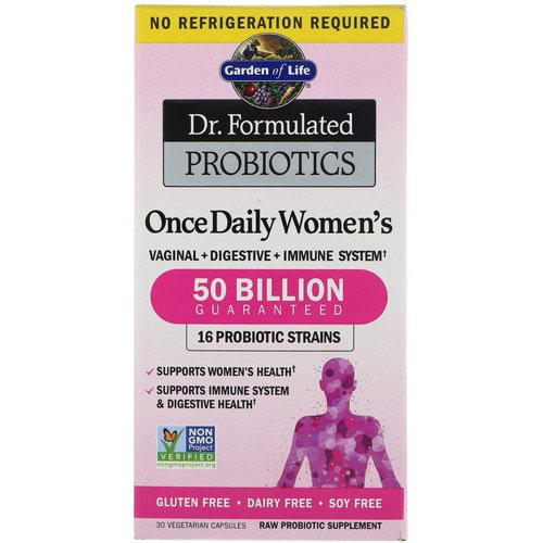 Garden of Life, Dr. Formulated Probiotics, Once Daily Women's, 30 Vegetarian Capsules فوائد