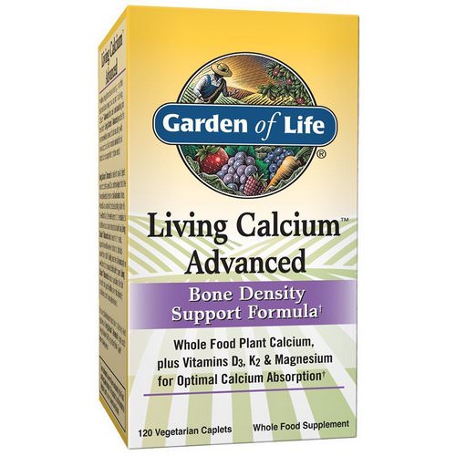 Garden of Life, Living Calcium Advanced, 120 Caplets فوائد