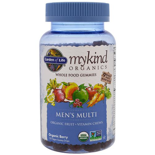 Garden of Life, MyKind Organics, Men's Multi, Organic Berry, 120 Gummy Drops فوائد